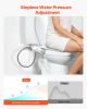 Bidet Attachment for Toilet Self-Cleaning Dual Nozzles Adjustable Pressure