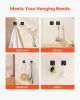 Adhesive Hooks Self-Adhesive Towel Coat Hooks 4 Pack Sticky Wall Hanger