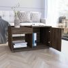 Tualatin 2-Shelf Coffee Table Dark Walnut