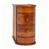 Wooden Coffee Table Sofa Side Table with 2 Drawers Home Decorative Table for Living Room Bedroom