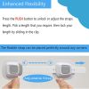 Drill Anti tip Furniture Adjustable Straps Wall Anchors for Baby proofing with Strong 3M Adhesive Backing