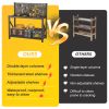 Temu only supports self pickup Work Bench with Pegboard,Heavy Duty 3000lbs Capacity Workbench with Wheels Adjustable Shelves,Tool Cart