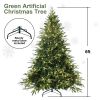 6ft PE/PVC Hybrid Automatic Tree Artificial Environmentally Friendly Fireproof Led Christmas Tree