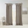 Twist Tab Lined Window Curtain Panel Pewter 50x95"