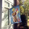 Cockapoo Happy Birthday House Flag Large Porch Sleeve Pole Decorative Outside Yard Banner Artwork Wall Hanging, Polyester, House Size, Multicolor