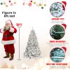 5ft Mini Pvc Mixed Flocked Party Christmas tree Pine Cone Hinged UL lights Automatic Artificial christmas Tree