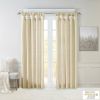 Twist Tab Lined Window Curtain Panel Champagne 50x108"