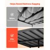 Bunkie Board, Cal King Size 72.4 x 83.8 in, Foldable Bed Board Under Mattress with Hook-and-Loop Straps, PP Core with 600D Oxford Fabric