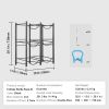 3 Tiers Water Jug Holder, 5 Gallon Water Bottle Holder, Double Row Water Bottle Rack for 6 Bottles, Heavy Duty Water Jug Rack for Kitchen, Office