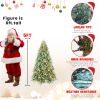 5ft Blue-Green PE/PVC Led Hybrid Automatic Xmas Tree Decor Artificial New Years Christmas Tree