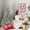 4ft 120cm Full Hard Needle Tree Automatic Decor  Flocked Led Christmas Tree