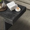 American Vintage Industrial Coffee Table, Premium Reclaimed Wood Texture Rectangular Design, Double-Tier Structure with Rustic Finish