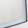 36 inch LED Lighted Bathroom Wall Mounted Mirror with High Lumen+Anti-Fog Separately Control