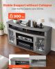 VEVOR TV Stand for 65 in TVs Farmhouse Entertainment Center with Light Strip