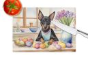 NEW Decorating Easter Manchester Terrier Glass Cutting Board Decorative Tempered Glass Kitchen Cutting and Serving Board Large Size Chopping Board