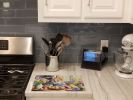 NEW Decorating Easter Corgi Glass Cutting Board Decorative Tempered Glass Kitchen Cutting and Serving Board Large Size Chopping Board