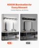 5-Light LED Modern Bathroom Vanity Light Fixtures 33.46-Inch Wall Light Fixtures