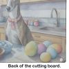NEW Decorating Easter Greyhound Glass Cutting Board Decorative Tempered Glass Kitchen Cutting and Serving Board Large Size Chopping Board