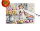 NEW Decorating Easter Fox Terrier Glass Cutting Board Decorative Tempered Glass Kitchen Cutting and Serving Board Large Size Chopping Board