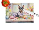 NEW Decorating Easter Miniature Pinscher Glass Cutting Board Decorative Tempered Glass Kitchen Cutting and Serving Board Large Size Chopping Board