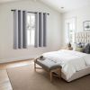 Light Grey Blackout Curtains for Bedroom Living Room 63 Inches Long 2 Panels