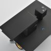 Matte Black Shower Set System Bathroom Luxury Rain Mixer Shower Combo