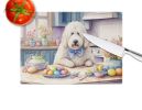 Decorating Easter Komondor Glass Cutting Board Decorative Tempered Glass Kitchen Cutting and Serving Board Large Size Chopping Board