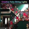 4 Pack Red and White Christmas String Lights, Each 20FT 60 LED Fairy Lights Battery Operated with Timer