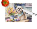 NEW Decorating Easter Lhasa Apso Glass Cutting Board Decorative Tempered Glass Kitchen Cutting and Serving Board Large Size Chopping Board