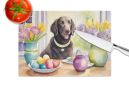 NEW Decorating Easter Curly-Coated Retriever Glass Cutting Board Decorative Tempered Glass Kitchen Cutting and Serving Board Large Size Chopping Board