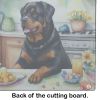 NEW Decorating Easter Rottweiler Glass Cutting Board Decorative Tempered Glass Kitchen Cutting and Serving Board Large Size Chopping Board