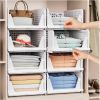 5 Pack Stackable Closet Storage Basket - Stackable Storage Bins, Multifunctional Foldable Closet Organizer Waterproof