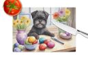 Decorating Easter Affenpinscher Glass Cutting Board Decorative Tempered Glass Kitchen Cutting and Serving Board Large Size Chopping Board