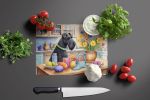 NEW Decorating Easter Kerry Blue Terrier Glass Cutting Board Decorative Tempered Glass Kitchen Cutting and Serving Board Large Size Chopping Board