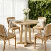 Farmhouse Dining Table for 2-4 People with Stable Base for Apartments And Small Restaurants(table only)