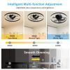 Smart Flush Mount Ceiling Fan with Light ��� 20-inch Integrated LED Chandelier with 5 Invisible Blades, Remote Control & Timer, Dimmable Lighting, Ult