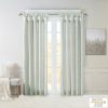 Twist Tab Lined Window Curtain Panel Dusty Aqua 50x120"