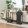 43.5 Inch Versatile Waterproof Console Table, Easy-Assemble Sofa Side Table for Photo Frame & Plant Display
