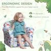 Qaba Dinosaur Kids Armchair Thick Padding Comfortable Sofa for Childrens Playroom Fun
