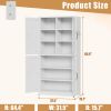 White Steel Kitchen Pantry Storage Cabinet with Adjustable shelves, heavy-duty country cabinet for kitchens, bathrooms and living rooms