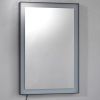 36 inch LED Lighted Bathroom Wall Mounted Mirror with High Lumen+Anti-Fog Separately Control