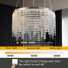 15.7-inch Fancy hanging ceiling lamps luxury modern pendant light crystal chandelier