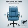 Vinsetto High Back Office Desk Chair with Adjustable Height, Heavy Duty Computer Chair with Wide Seat, 485lbs, Blue
