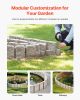Fake Stone Landscape Edging 47.2 x 9 in Lawn Edging Border Fade-Resistant No Dig