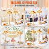 VEVOR 12PCS 49cm/19.3' Tall Crystal Wedding Flower Stand Vase for Party Decor
