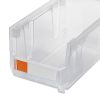 Plastic Stackable Storage Bins, 14.8 x 8.5 x 7.1 inch (6 Pack), Plastic Containers for Organizing & Storage Bins for Closet, Garage, Small Parts