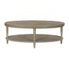 Oval Coffee Table with Shelf