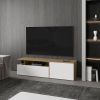 Summerfield Tv Stand, Living Room, White/Ligth Pine