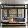 Twin over Twin Bunk Bed with Trundle, Black(OLD SKU:MF192387AAB)