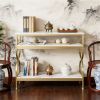 Side table, console table, sofa table, with storage rack